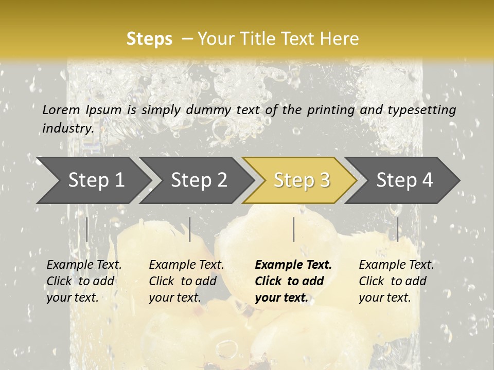 White Food Ripe PowerPoint Template