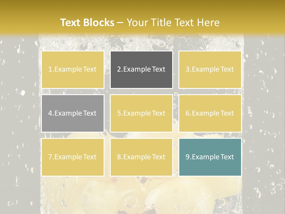 White Food Ripe PowerPoint Template