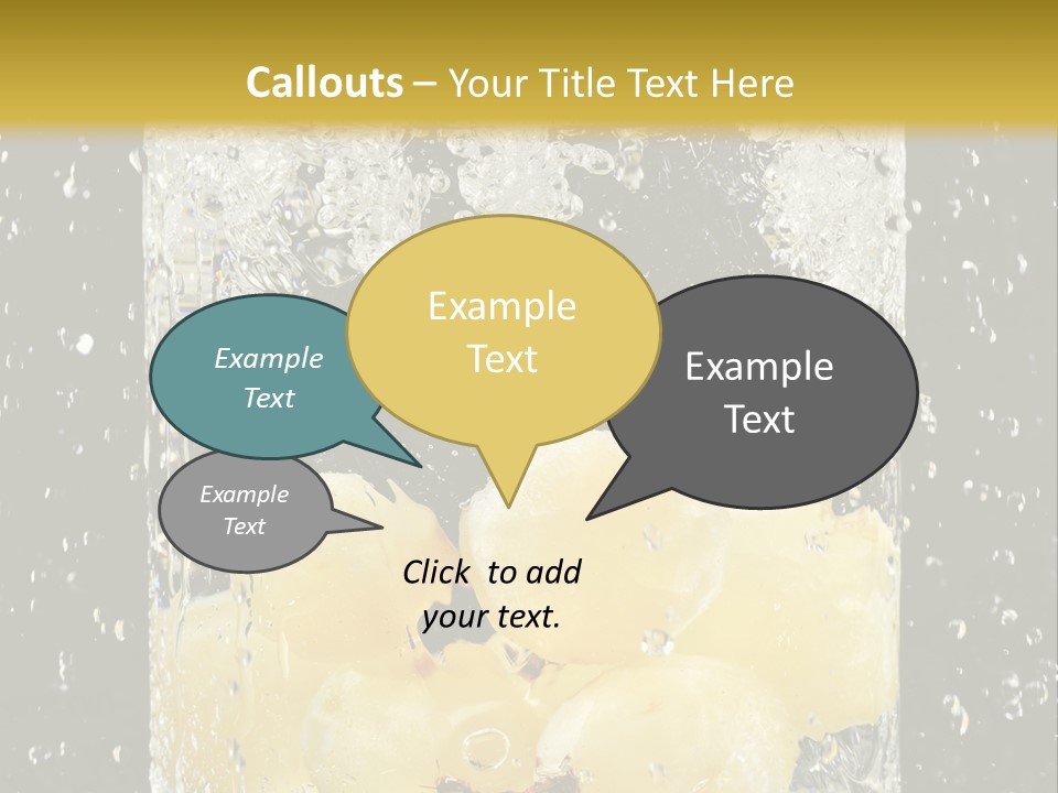 White Food Ripe PowerPoint Template