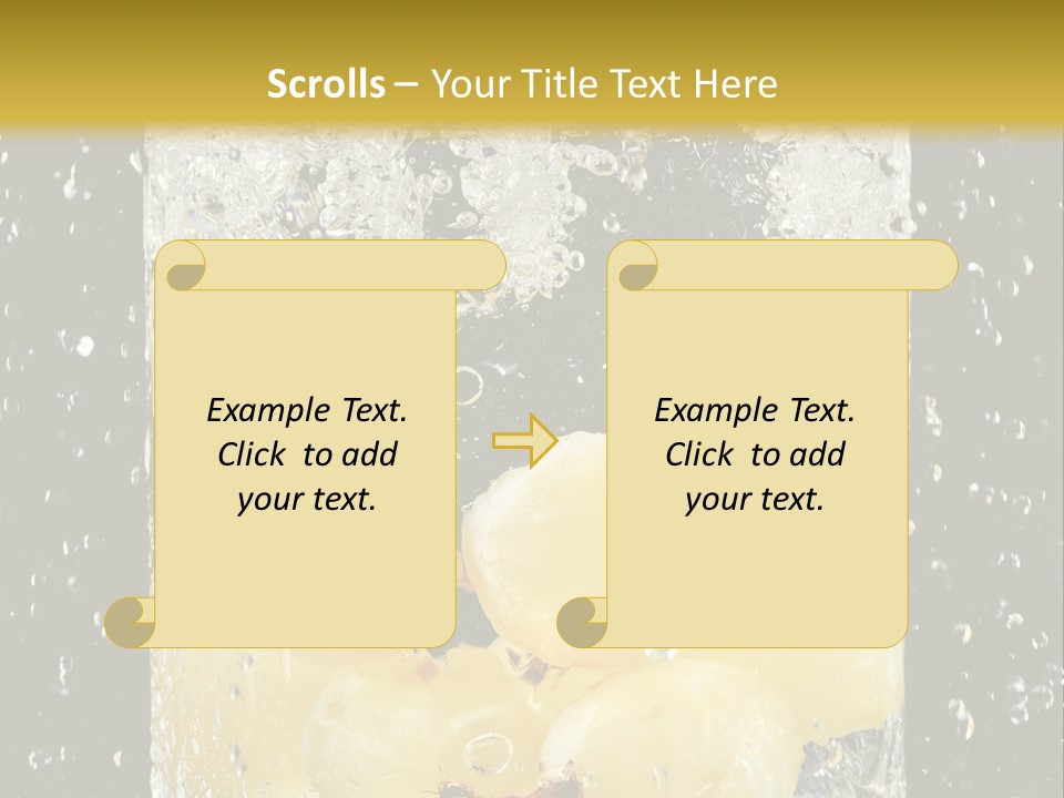 White Food Ripe PowerPoint Template