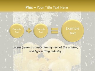 White Food Ripe PowerPoint Template