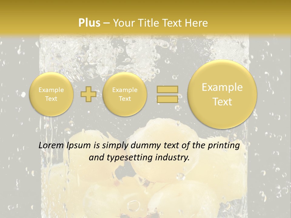 White Food Ripe PowerPoint Template