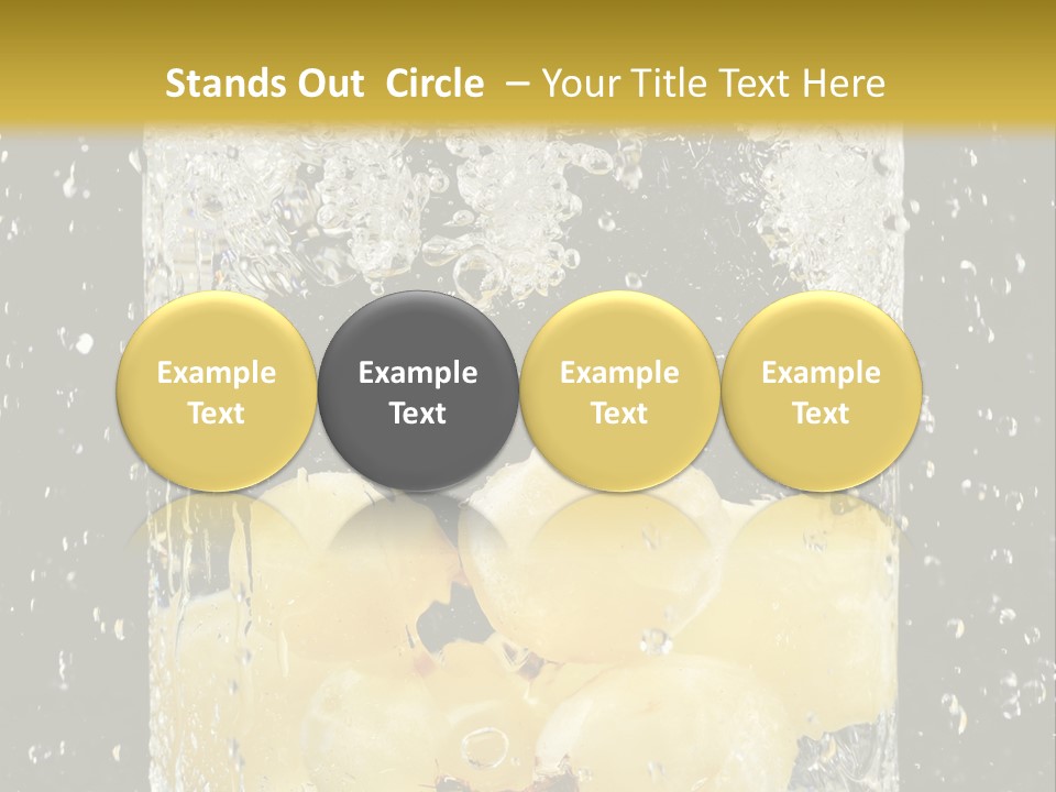White Food Ripe PowerPoint Template