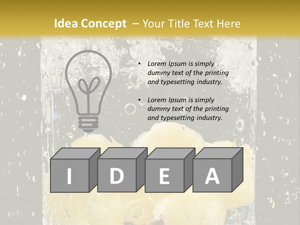 White Food Ripe PowerPoint Template