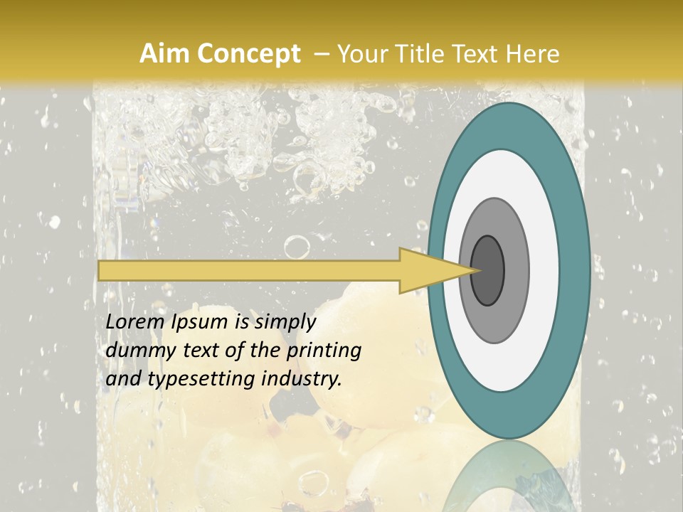 White Food Ripe PowerPoint Template