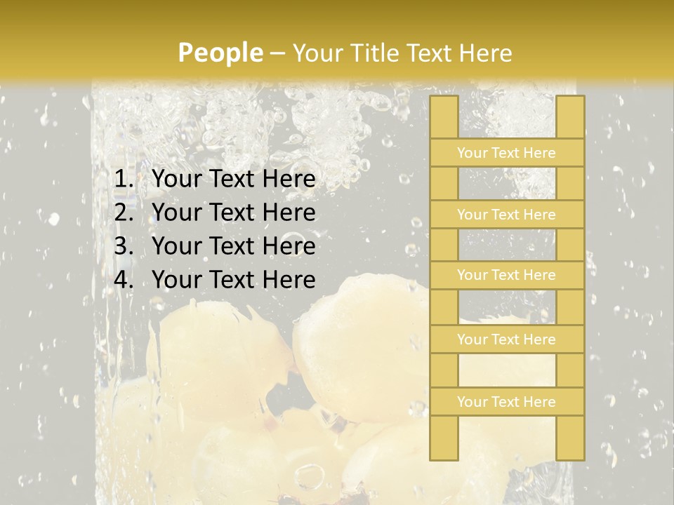 White Food Ripe PowerPoint Template