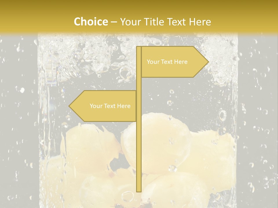 White Food Ripe PowerPoint Template