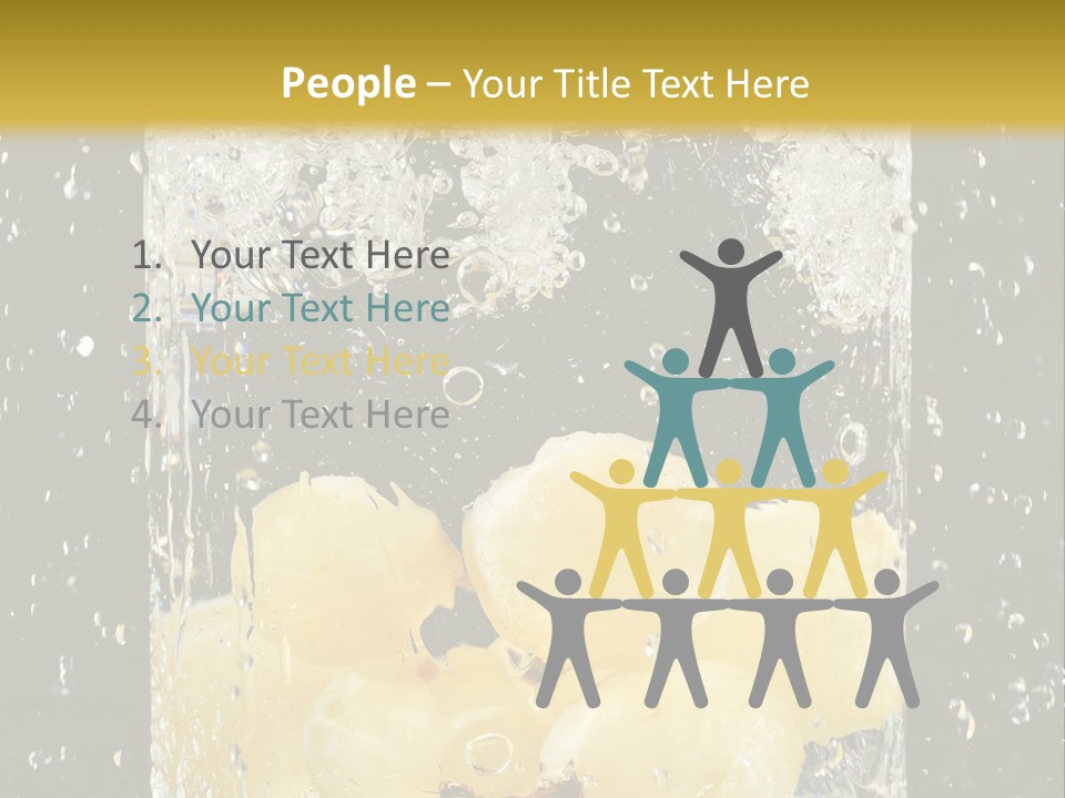White Food Ripe PowerPoint Template