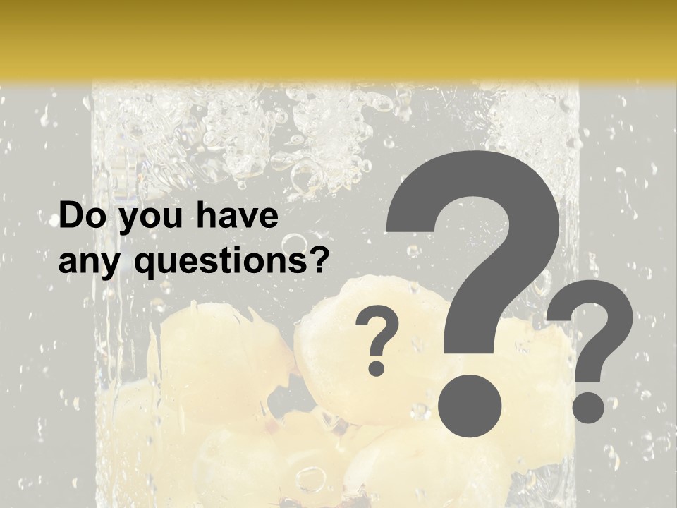 White Food Ripe PowerPoint Template