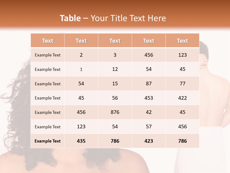 Health Female Heteroual PowerPoint Template
