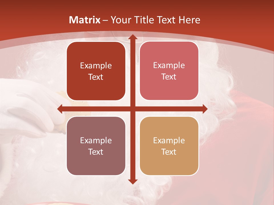 Senior Xmas Claus PowerPoint Template