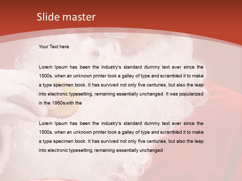 Senior Xmas Claus PowerPoint Template