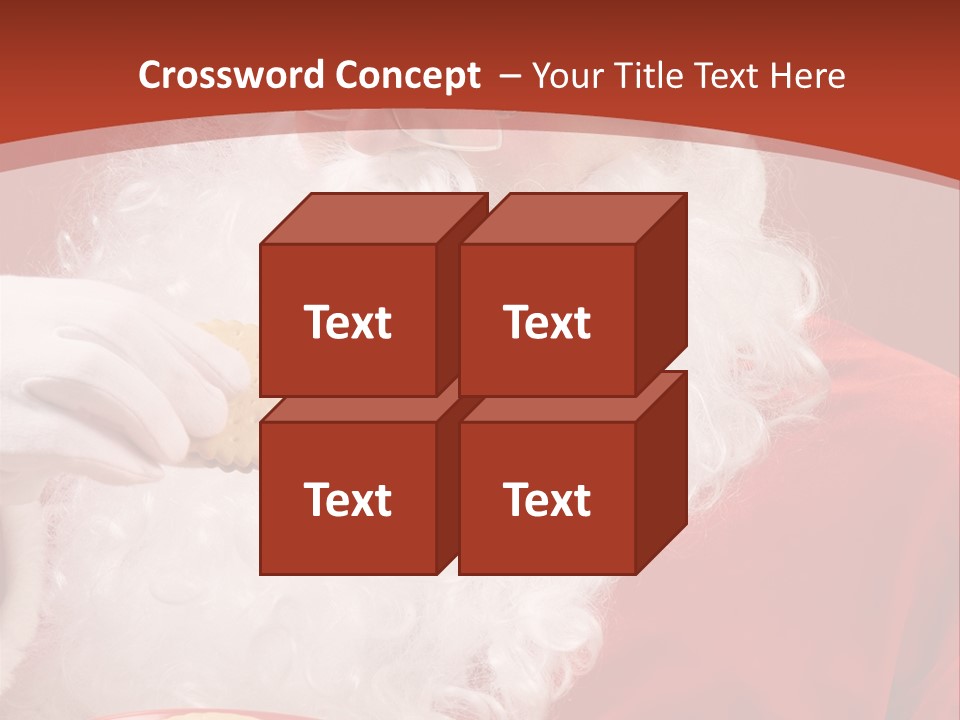 Senior Xmas Claus PowerPoint Template