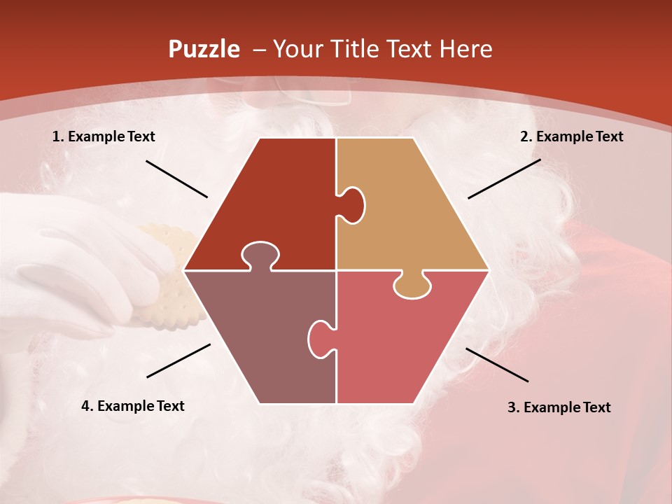 Senior Xmas Claus PowerPoint Template