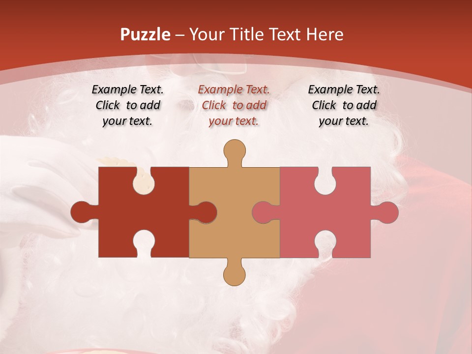 Senior Xmas Claus PowerPoint Template