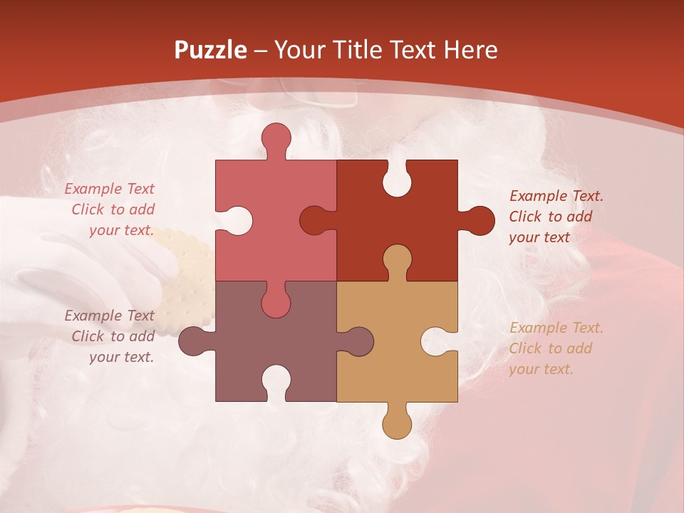 Senior Xmas Claus PowerPoint Template