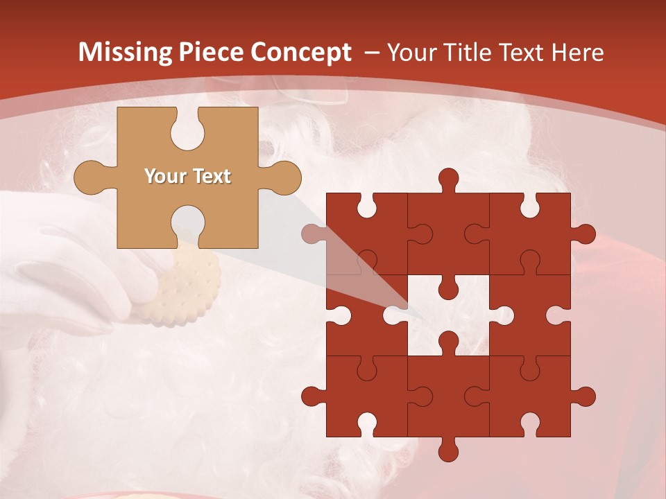 Senior Xmas Claus PowerPoint Template