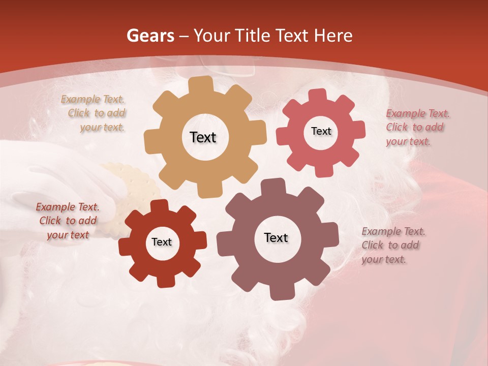 Senior Xmas Claus PowerPoint Template