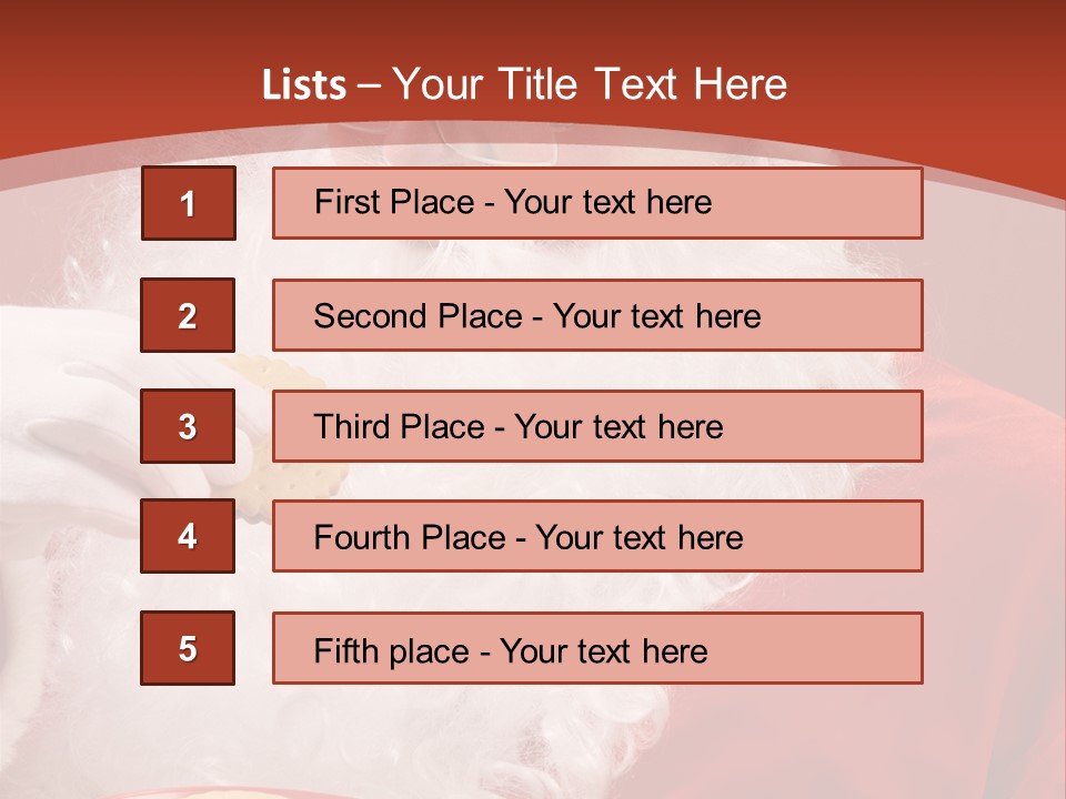 Senior Xmas Claus PowerPoint Template