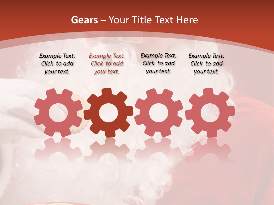 Senior Xmas Claus PowerPoint Template