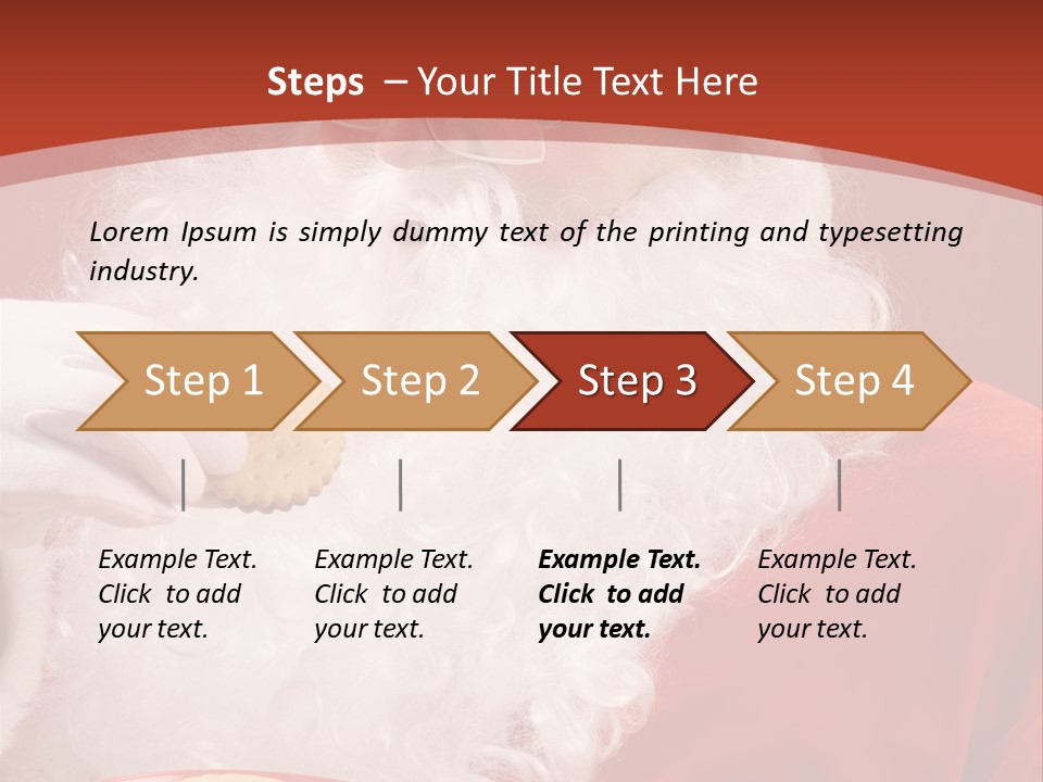 Senior Xmas Claus PowerPoint Template