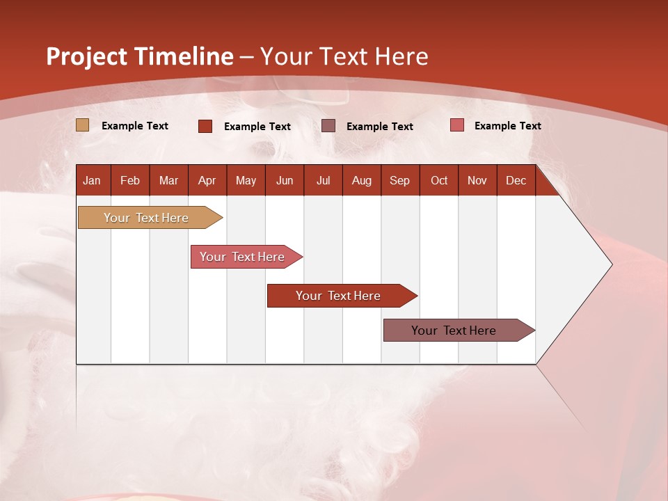 Senior Xmas Claus PowerPoint Template