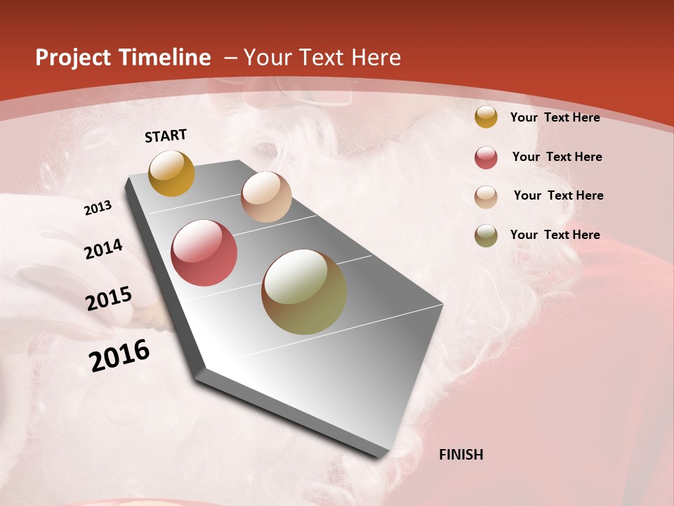 Senior Xmas Claus PowerPoint Template