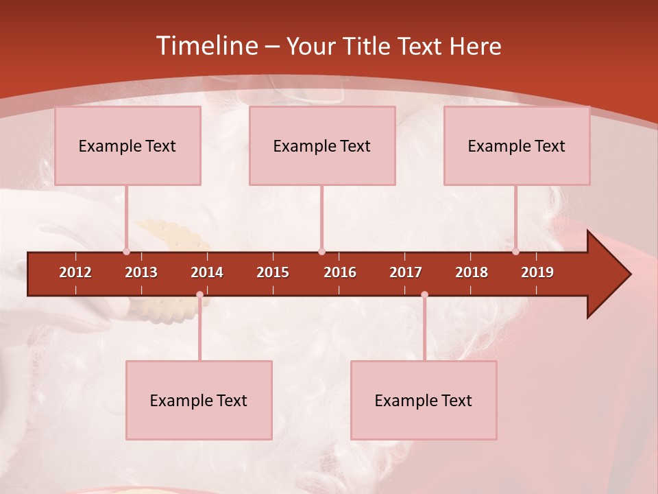 Senior Xmas Claus PowerPoint Template