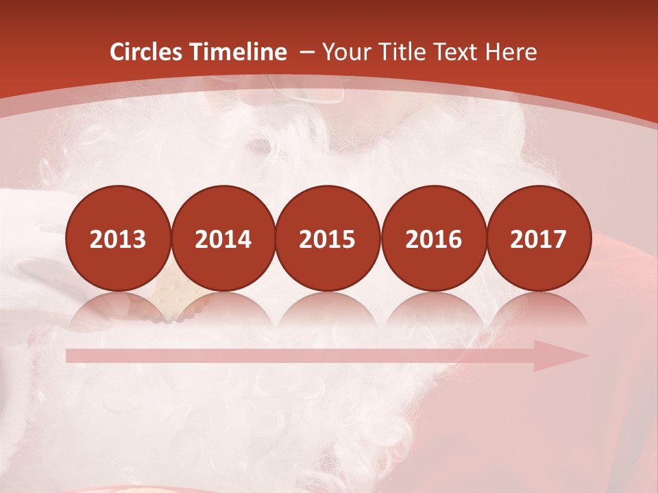 Senior Xmas Claus PowerPoint Template