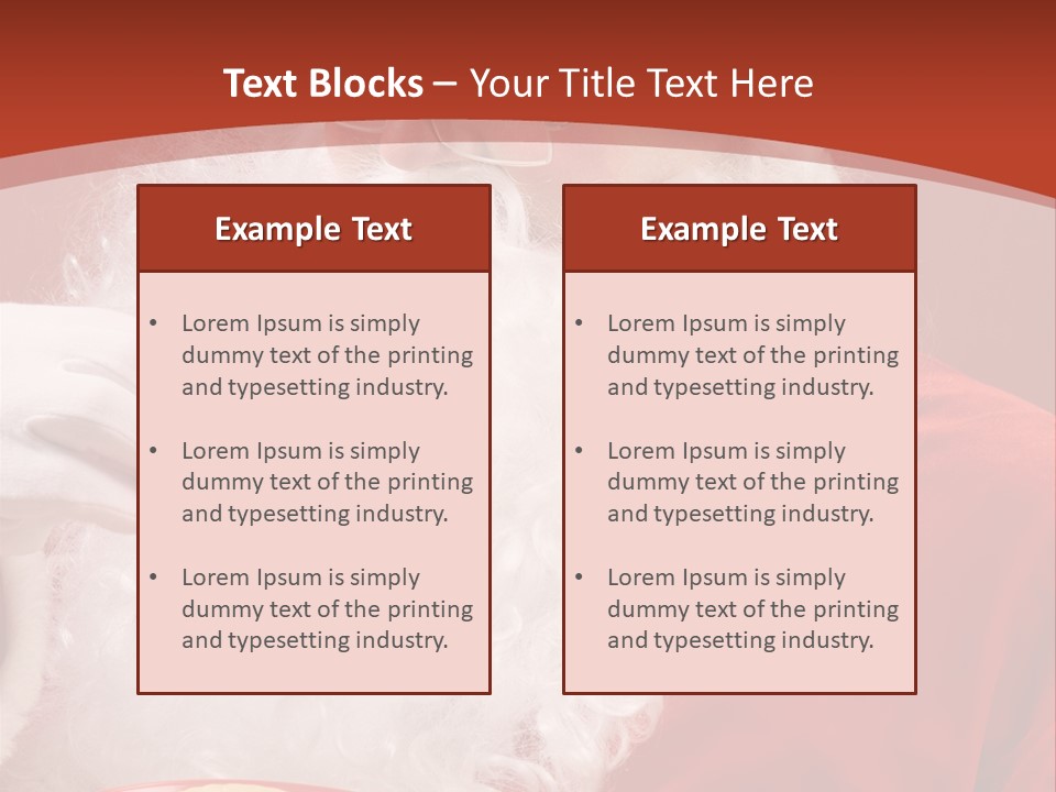 Senior Xmas Claus PowerPoint Template