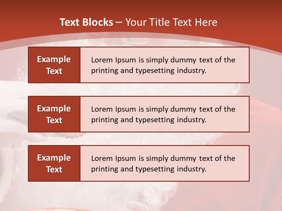 Senior Xmas Claus PowerPoint Template
