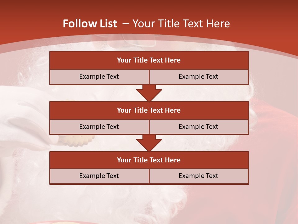 Senior Xmas Claus PowerPoint Template