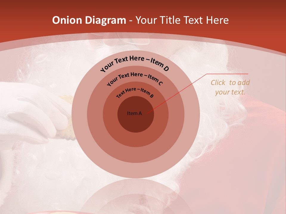 Senior Xmas Claus PowerPoint Template