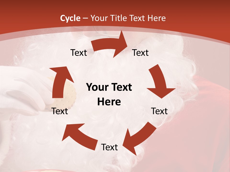 Senior Xmas Claus PowerPoint Template