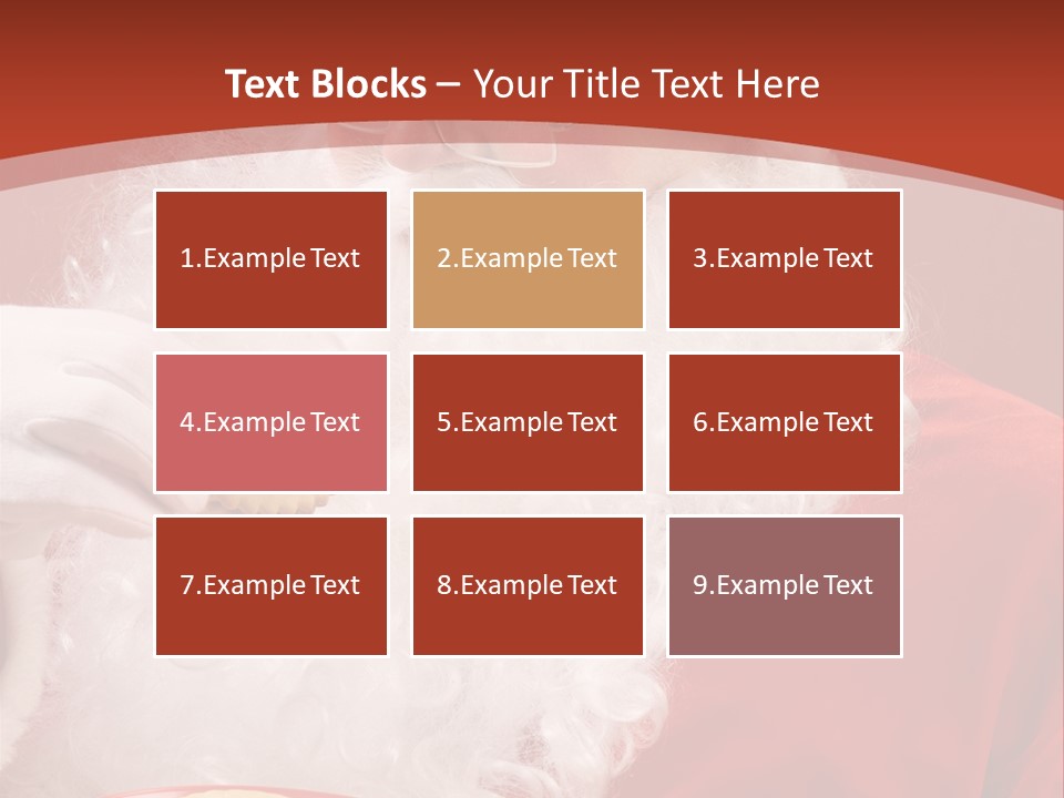 Senior Xmas Claus PowerPoint Template