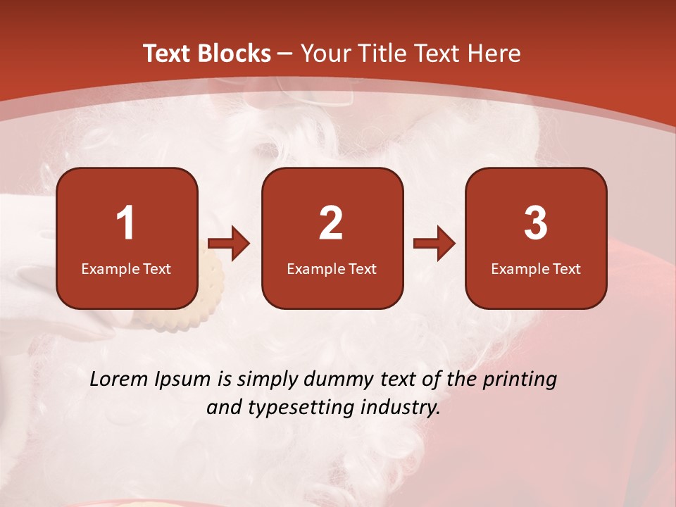 Senior Xmas Claus PowerPoint Template