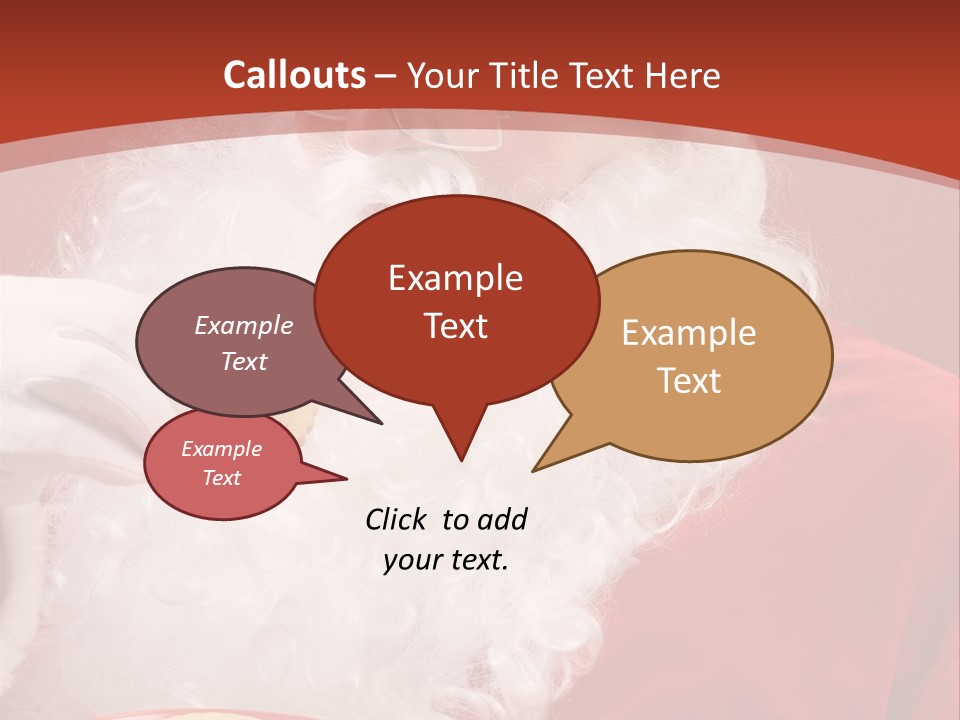 Senior Xmas Claus PowerPoint Template