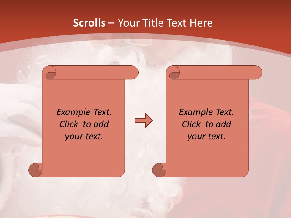 Senior Xmas Claus PowerPoint Template