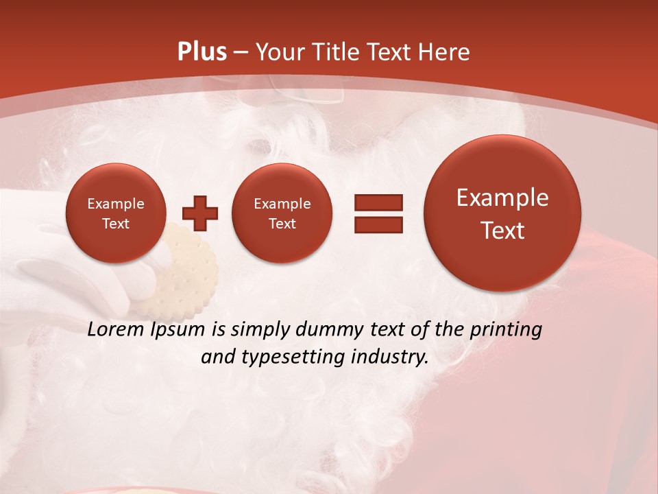 Senior Xmas Claus PowerPoint Template