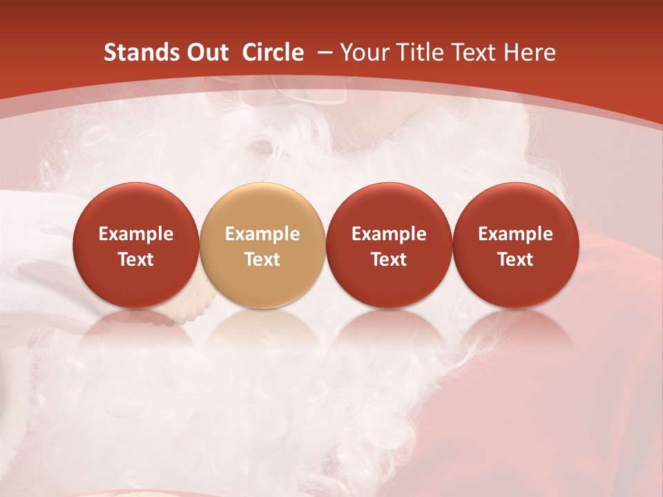 Senior Xmas Claus PowerPoint Template