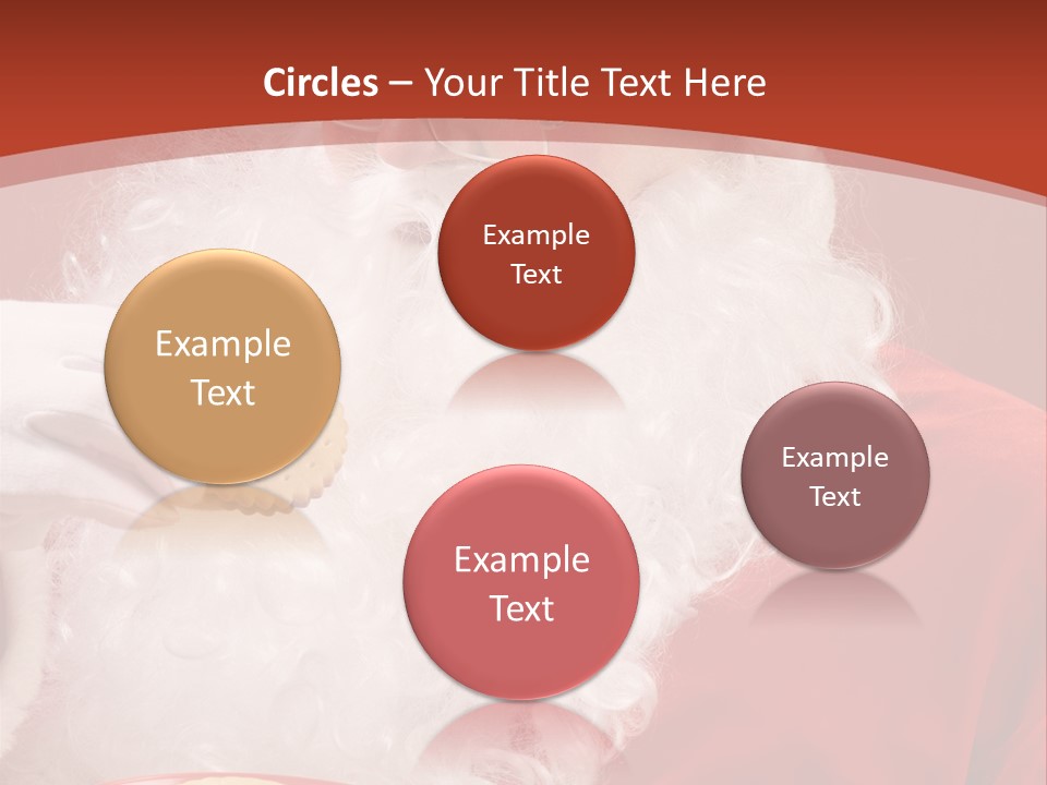 Senior Xmas Claus PowerPoint Template