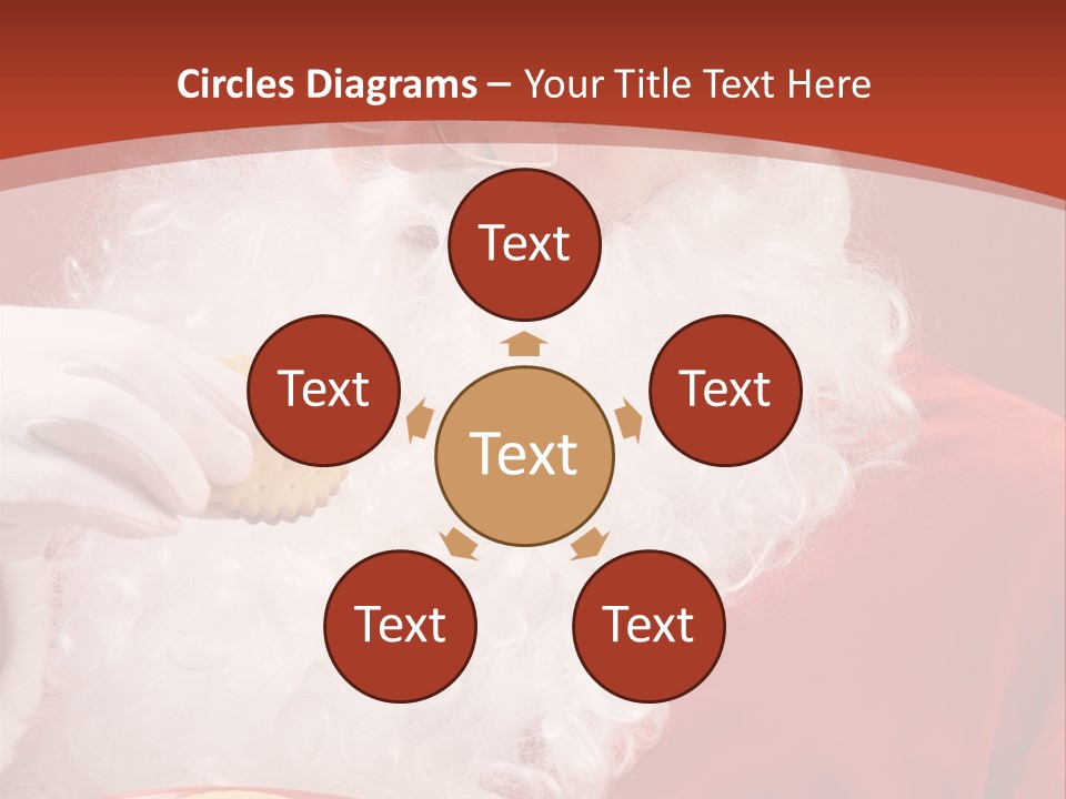 Senior Xmas Claus PowerPoint Template