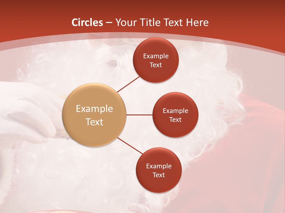 Senior Xmas Claus PowerPoint Template