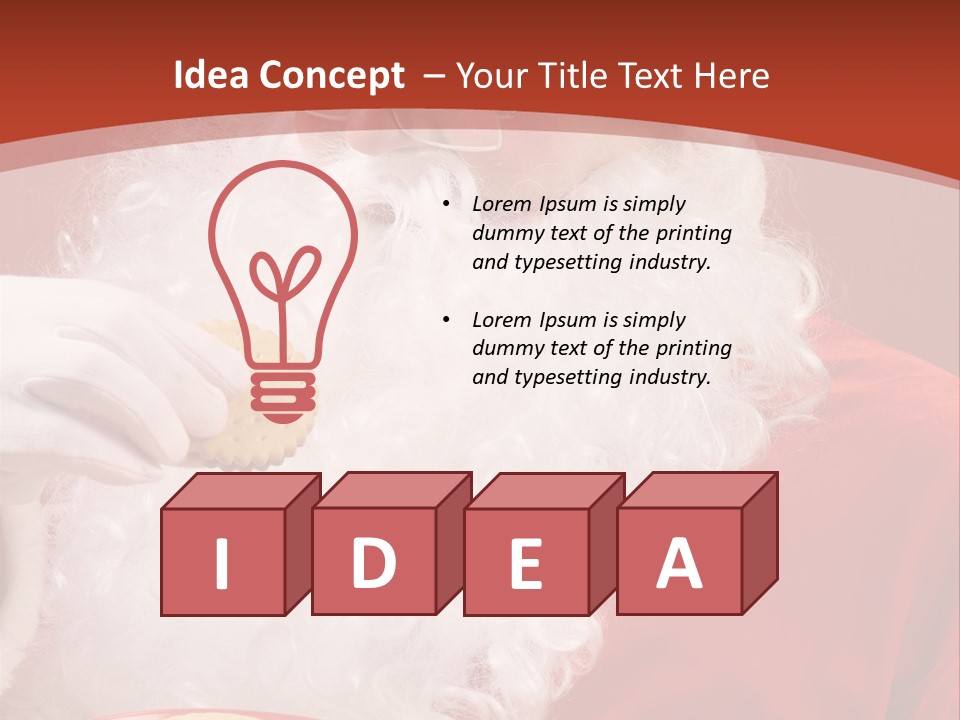 Senior Xmas Claus PowerPoint Template