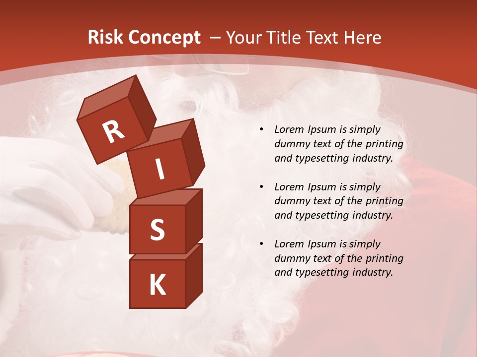 Senior Xmas Claus PowerPoint Template