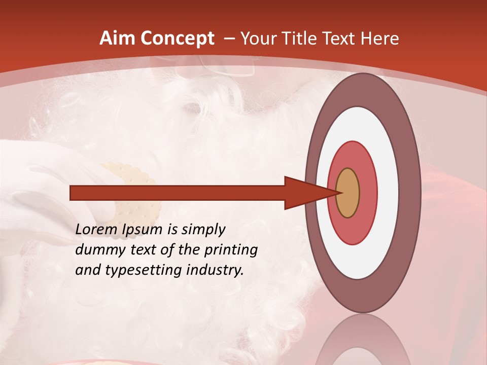 Senior Xmas Claus PowerPoint Template