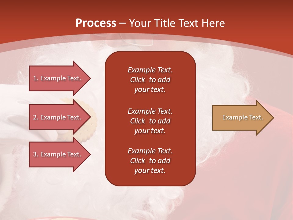 Senior Xmas Claus PowerPoint Template
