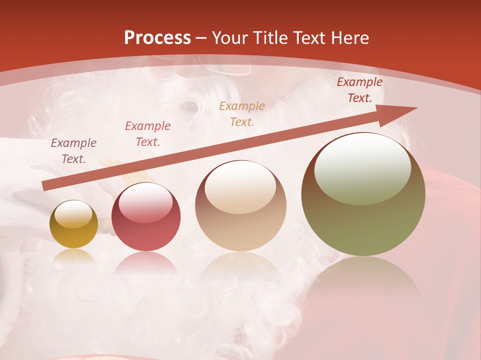 Senior Xmas Claus PowerPoint Template