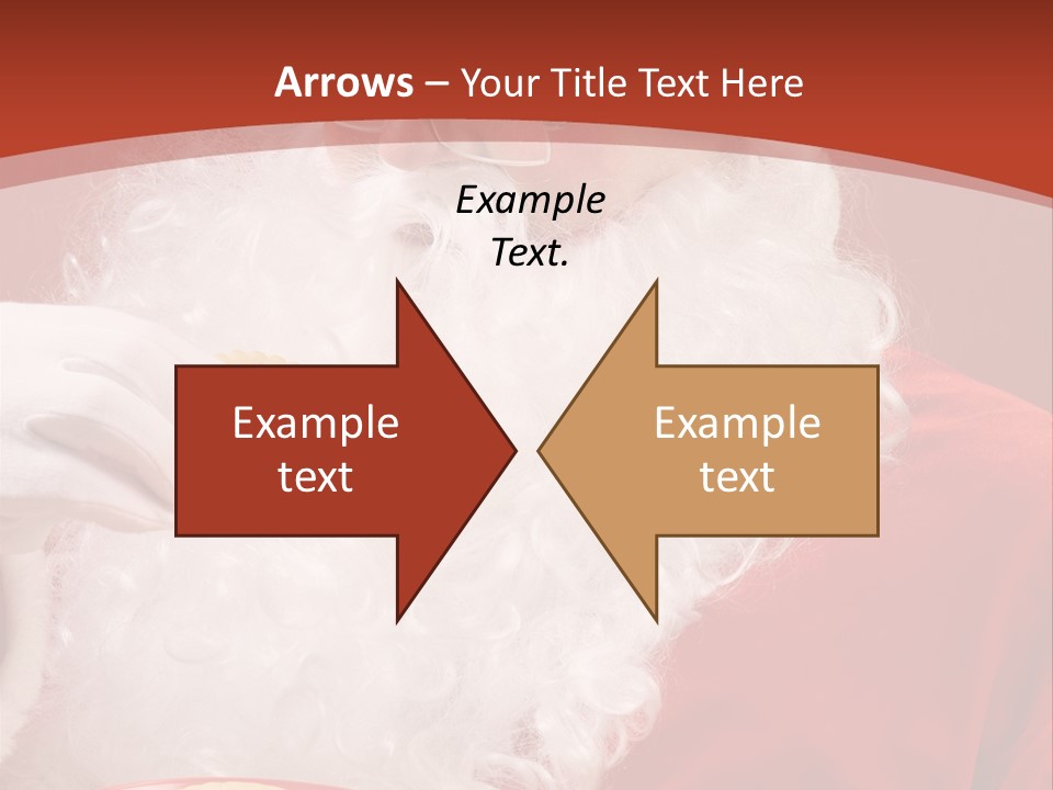 Senior Xmas Claus PowerPoint Template