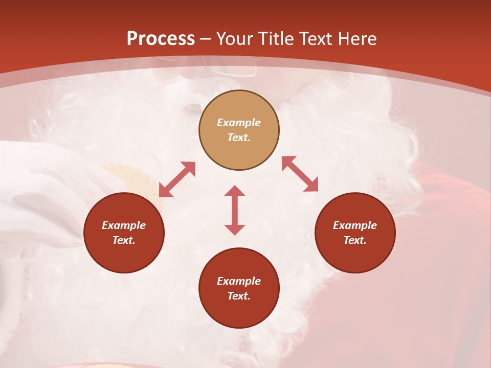 Senior Xmas Claus PowerPoint Template